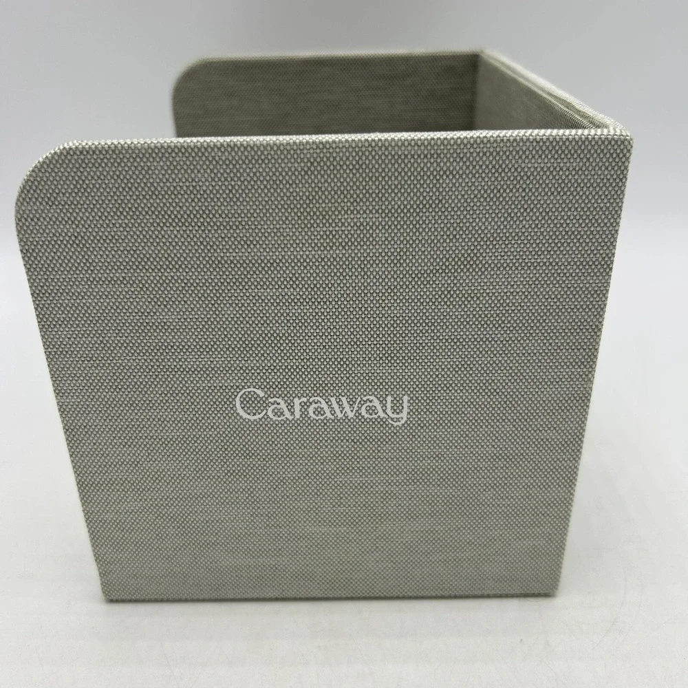 2 Caraway Food Storage Bin Holder Organizer Cabinet Gray x 2 Gray Canvas Read